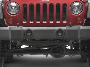 Jeep Wrangler JK Fog Lights - Raxiom - V2 LED Switchback with Amber Turn Signal and Halo Rings - `07-`18