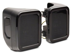 Jeep Gladiator JT Taillights - Rear - Raxiom - LED with Smoked Lens - Black - `20-`23 Jeep Gladiator JT Taillights - Rear - Raxiom - LED with Smoked Lens - Black - `20-`23