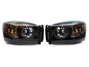 Dodge RAM 1500 LED Headlights - Raxiom - Axial Series Euro - Black - `06-`08 Dodge RAM 1500 LED Headlights - Raxiom - Axial Series Euro - Black - `06-`08