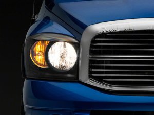 Dodge RAM 1500 LED Headlights - Raxiom - Axial Series Euro - Black - `06-`08