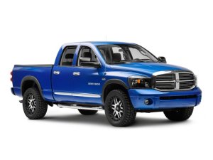 Dodge RAM 1500 LED Halo Projector Headlights - Raxiom - Black Housing with Clear Lens - Black - `06-`08