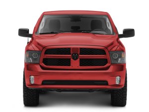 RAM 1500 LED Headlights - Raxiom - Super White LED Halo Projector - Black - `09-`18