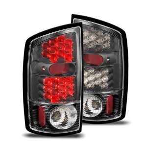 Dodge RAM 1500 LED Taillights - Raxiom - Black Housing- Clear Lens - Black - `02-`05