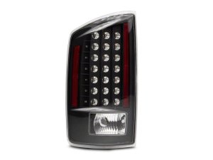 Dodge RAM 1500 LED Taillights - Rear - Raxiom - Clear Lens - Black - `07-`08