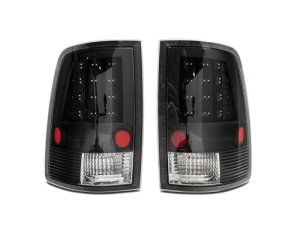 Dodge RAM 1500 LED Taillights - Raxiom - Clear Lens - Black - `09-`18 Dodge RAM 1500 LED Taillights - Raxiom - Clear Lens - Black - `09-`18