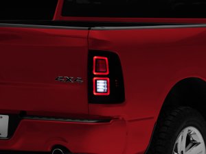 Dodge RAM 1500 LED Taillights - Rear - Raxiom - Black Housing - Smoked - `09-`18