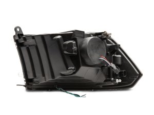 RAM 1500 LED Halo Projector Headlights - Raxiom - Clear Lens - Black - `09-`18