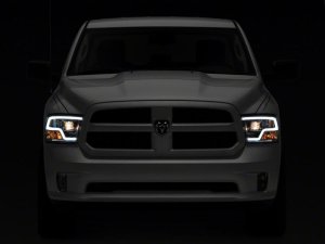Dodge RAM 1500 LED Headlights - Raxiom - Non-Projector LED Halo - Chrome - `09-`18