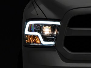 Dodge RAM 1500 LED Headlights - Raxiom - Non-Projector LED Halo - Chrome - `09-`18