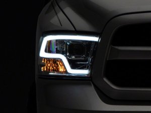 Dodge RAM 1500 LED Headlights - Raxiom - Non-Projector LED Halo - Chrome - `09-`18