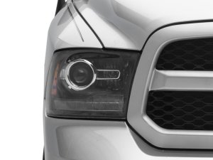 RAM 1500 LED Headlights - Raxiom - Halo with Switchback Turn Signals - Black Housing - `09-`18