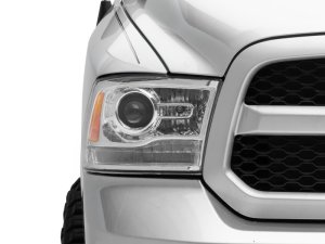 RAM 1500 LED Headlights - Raxiom - Halo with Switchback Turn Signals - Chrome - `09-`18