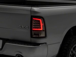 Dodge RAM 1500 LED Taillights - Rear - Raxiom - Axial Series - Chrome Housing - Clear Lens - `09-`18