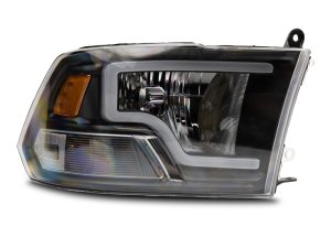 RAM 1500 LED Headlights - Raxiom - LED Bar - Black Housing - `09-`18 RAM 1500 LED Headlights - Raxiom - LED Bar - Black Housing - `09-`18