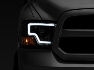 RAM 1500 LED Headlights - Raxiom - LED Bar - Black Housing - `09-`18 RAM 1500 LED Headlights - Raxiom - LED Bar - Black Housing - `09-`18