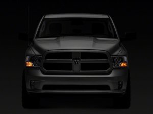 Dodge RAM 1500 LED Headlights - Raxiom - Axial OEM Style Replacement with Single Bulb - Chrome Housing - `09-`18