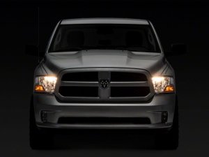 Dodge RAM 1500 LED Headlights - Raxiom - Axial OEM Style Replacement with Single Bulb - Chrome Housing - `09-`18