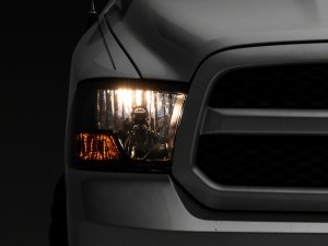 Dodge RAM 1500 LED Headlights - Raxiom - OEM Rep with Smoked Lens - Chrome - `09-`18