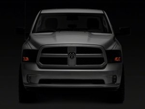 Dodge RAM 1500 LED Headlights - Raxiom - OEM Rep with Smoked Lens - Chrome - `09-`18