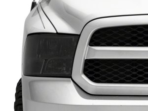 Dodge RAM 1500 Headlights - Raxiom - Axial OEM Rep w/ Dual Bulb - Smoked Lens - Chrome - `09-`18