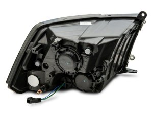 Dodge RAM 1500 Headlights - Raxiom - Axial OEM Rep w/ Dual Bulb - Smoked Lens - Chrome - `09-`18