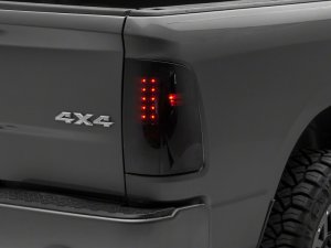 Dodge RAM 2500 LED Taillights - Rear - Raxiom - Axial Series - Smoked - `09-`18