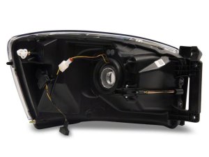 Dodge RAM 2500 LED Headlights - Raxiom - Axial w/ SEQL LED Bar - Black - `06-`09