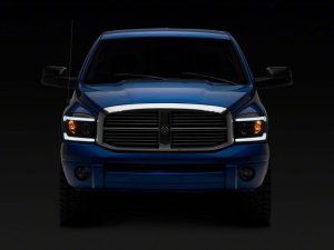 Dodge RAM 2500 LED Headlights - Raxiom - Axial w/ SEQL LED Bar - Black - `06-`09