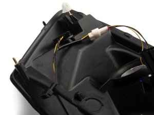 Dodge RAM 3500 LED Headlights - Raxiom - Axial w/ SEQL LED Bar - Black - `06-`09