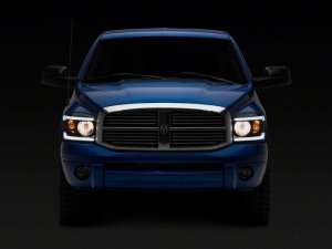 Dodge RAM 3500 LED Headlights - Raxiom - Axial w/ SEQL LED Bar - Black - `06-`09