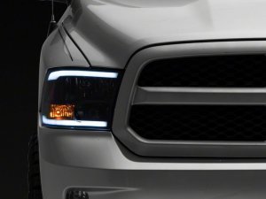 Dodge RAM 3500 LED Headlights - Raxiom - SEQL LED Bar - Black - `09-`18