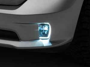 Dodge RAM 1500 Fog Lights - Raxiom - Switchback LED with LED DRL - White and Yellow - `13-`18 Dodge RAM 1500 Fog Lights - Raxiom - Switchback LED with LED DRL - White and Yellow - `13-`18