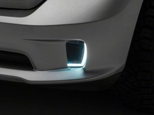 Dodge RAM 1500 Fog Lights - Raxiom - Switchback LED with LED DRL - White and Yellow - `13-`18 Dodge RAM 1500 Fog Lights - Raxiom - Switchback LED with LED DRL - White and Yellow - `13-`18