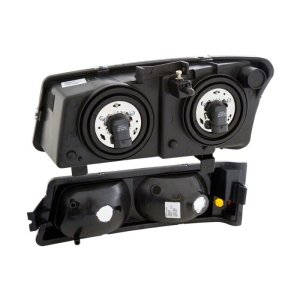 Chevrolet Silverado 1500 LED Headlights - Raxiom - Axial Series Euro - Black Housing, Clear Lens - `03-`06