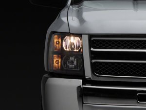 Chevrolet Silverado 1500 LED Headlights - Front - Raxiom - Euro - Black - `07-`13