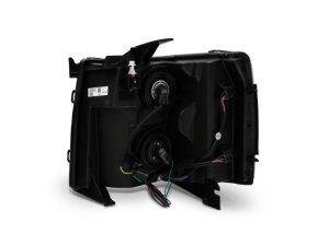 Chevrolet Silverado 1500 LED Headlights - Front - Raxiom - Euro - Black - `07-`13