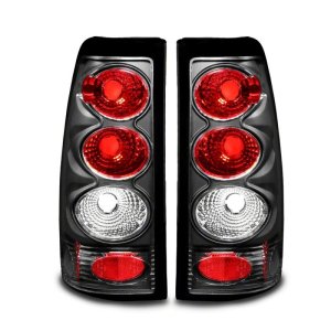 Chevrolet Silverado 1500 Fleetside LED Taillights - Raxiom - Axial Series - Black - Red/Clear Lens - `99-`02