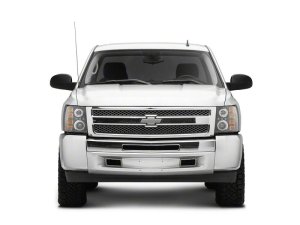 Chevrolet Silverado 1500 LED Headlights - Raxiom - Halo Projector - Black - `07-`13