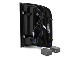 Chevrolet Silverado 1500 LED Taillights - Rear - Raxiom - Black Housing with Clear Lens - `07-`13