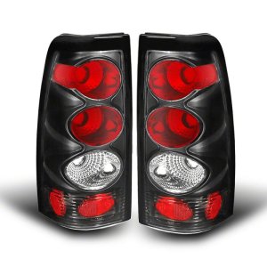 Chevrolet Silverado 1500 Fleetside LED Taillights - Raxiom - Axial Series - Black - Smoked Lens - `99-`02