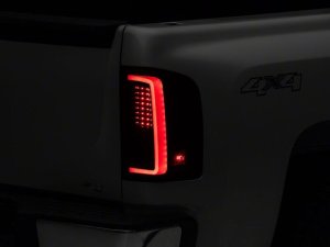 Chevrolet Silverado 1500 LED Taillights - Raxiom - G2 - Black Housing- Smoked Lens - `07-`13
