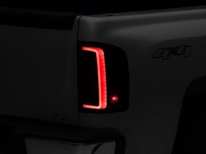 Chevrolet Silverado 1500 LED Taillights - Raxiom - G2 - Black Housing- Smoked Lens - `07-`13