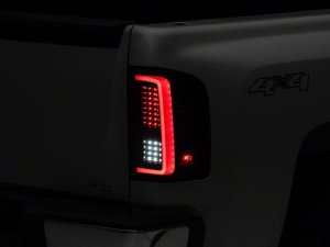 Chevrolet Silverado 1500 LED Taillights - Raxiom - G2 - Black Housing- Smoked Lens - `07-`13