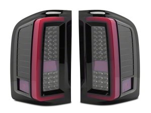 Chevrolet Silverado 1500 LED Taillights - Raxiom - G2 - Black Housing- Smoked Lens - `07-`13
