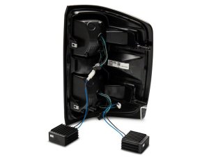 Chevrolet Silverado 1500 Tail Lights - Raxiom - LED w/ Sequential Turn Signals - Black - `14-`18