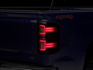 Chevrolet Silverado 1500 Tail Lights - Raxiom - LED w/ Sequential Turn Signals - Black - `14-`18