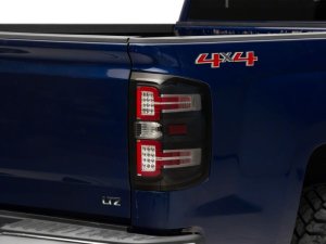 Chevrolet Silverado 1500 Tail Lights - Raxiom - LED w/ Sequential Turn Signals - Black - `14-`18