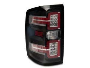 Chevrolet Silverado 1500 Tail Lights - Raxiom - LED w/ Sequential Turn Signals - Black - `14-`18
