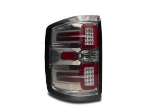 Chevrolet Silverado 1500 LED Taillights - Raxiom - SeqTurn Signals - Chrome - Smoked Lens - `14-`18