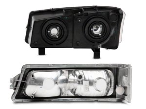 Chevrolet Silverado 1500 LED Headlights - Raxiom - OEM Style, Clear Lens - Chrome - `03-`06